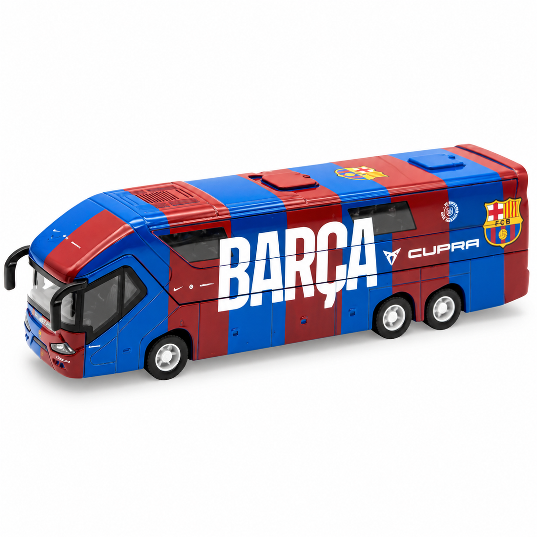 FC Barcelona Team bus stripes Barça speelgoedauto
