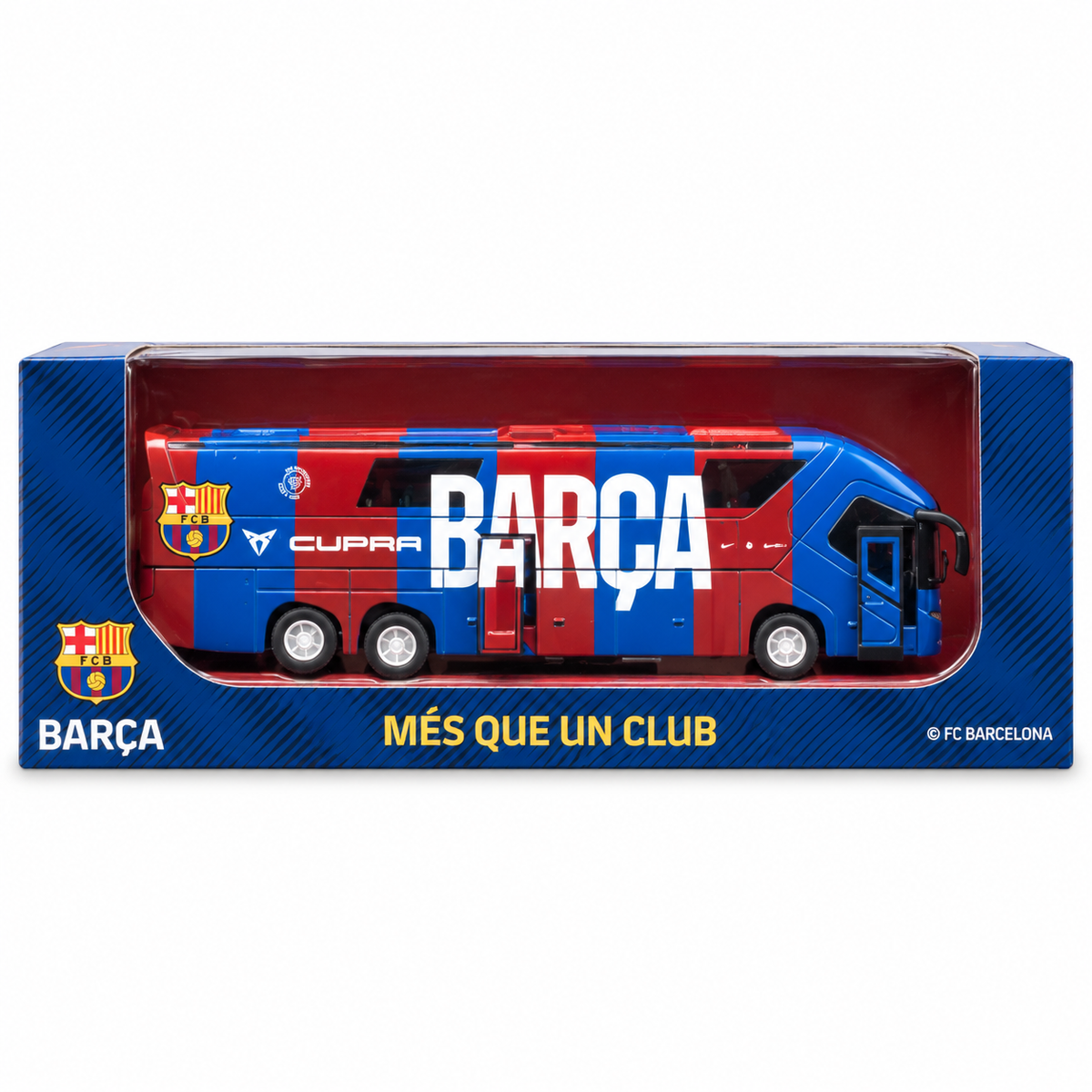 FC Barcelona Team bus stripes Barça speelgoedauto