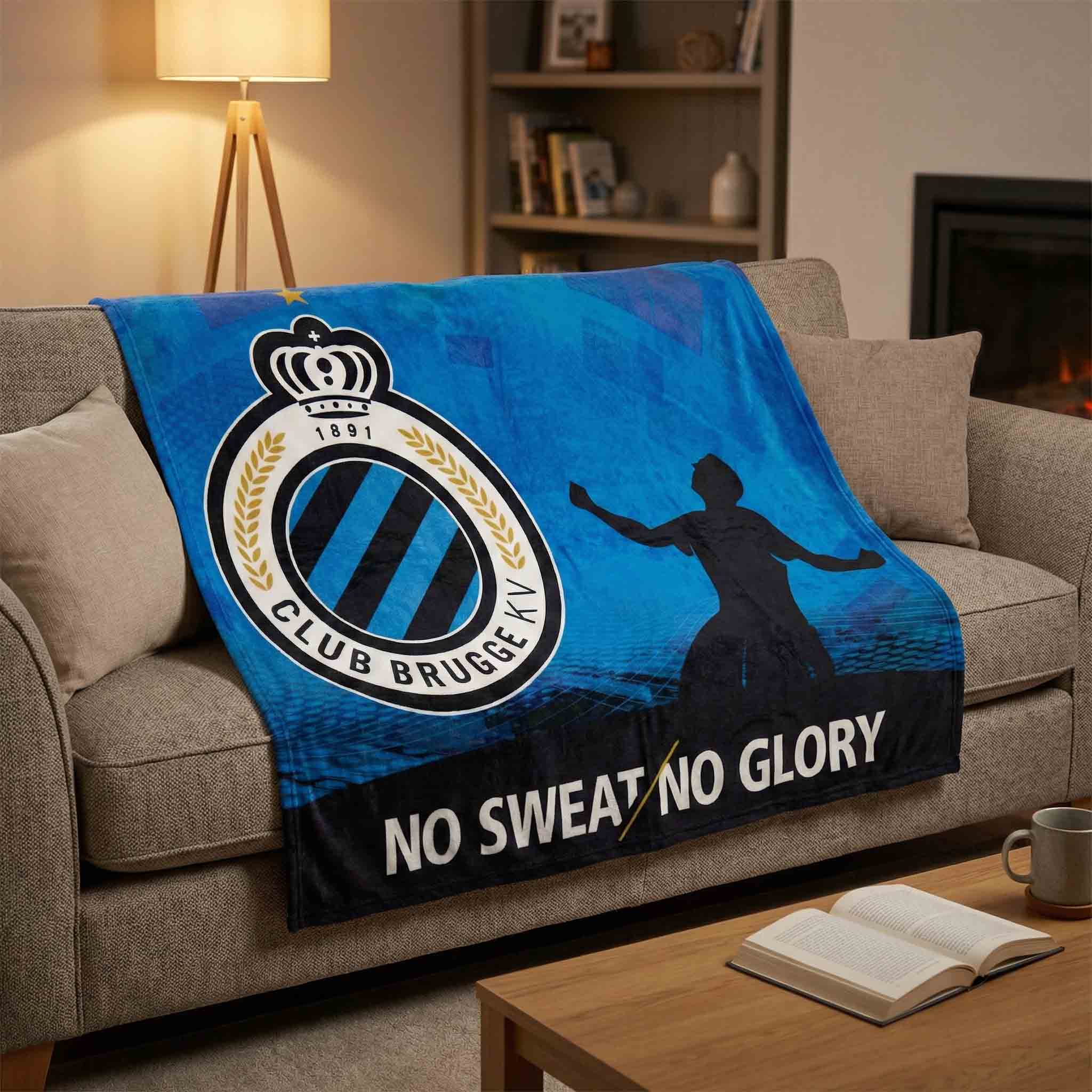 Affiche du Club de Bruges No Sweat No Glory 130 x 170 cm