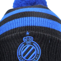 Bonnet pompon Club Brugge noir/bleu