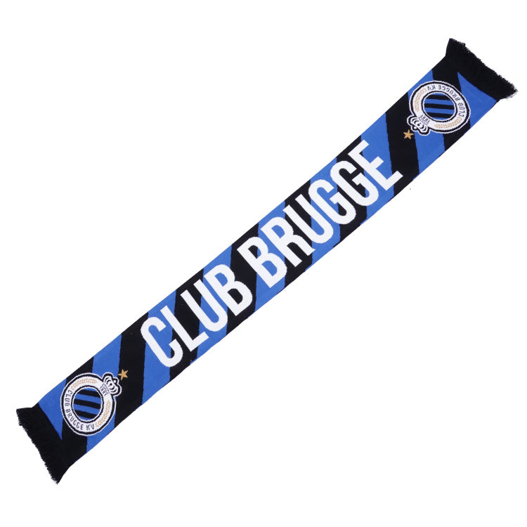 Club Brugge sjaal diagonaal blauw/zwart