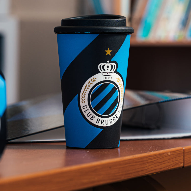 Club Brugge coffee cup stripes