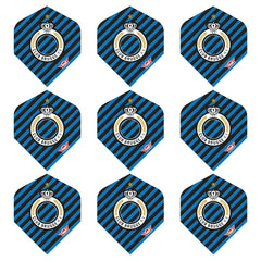 Club Brugge flights set Bull's 9 pieces stripes