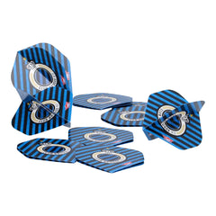 Club Brugge flights set Bull's 9 pieces stripes