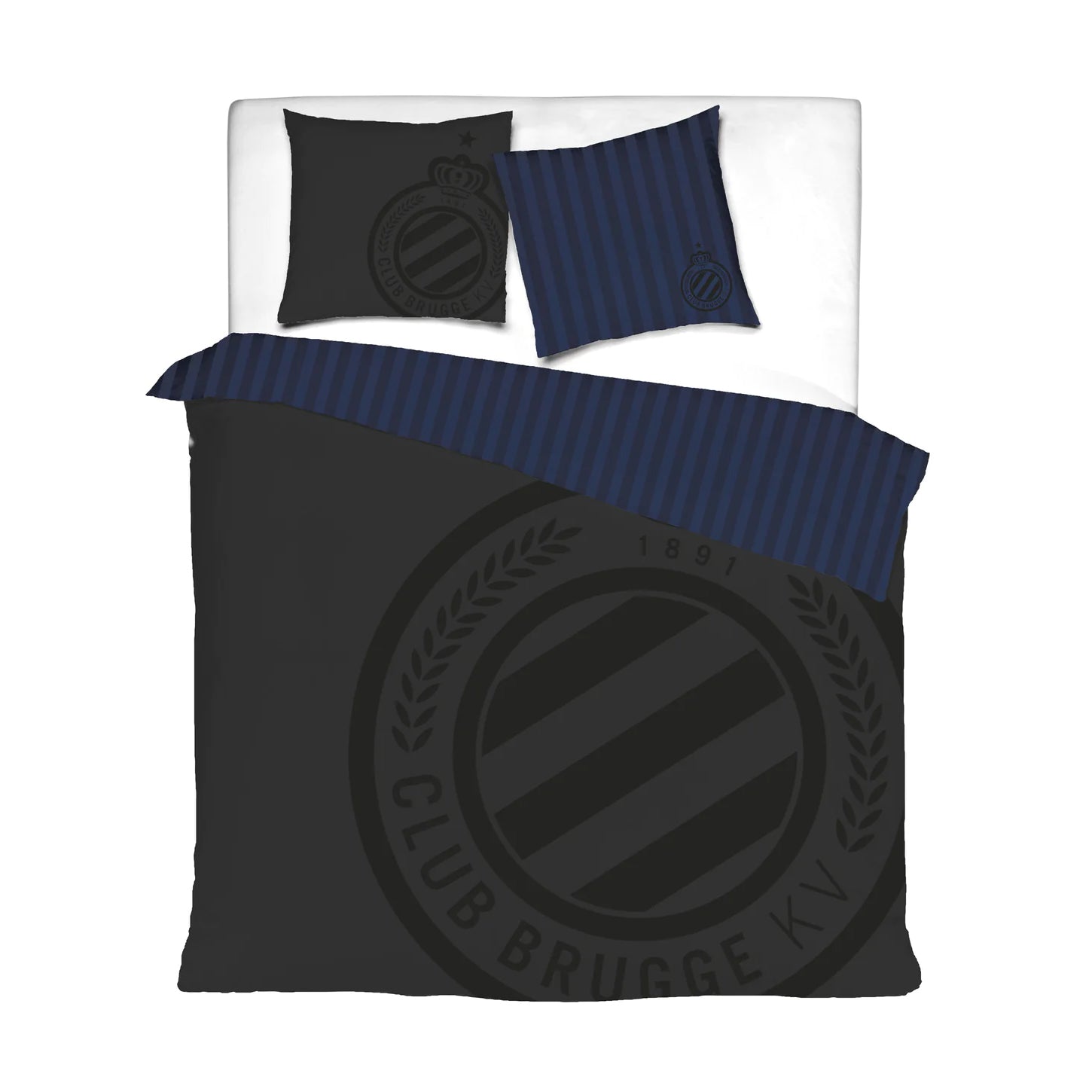 Club Brugge duvet cover 2 persons 2-sided striped