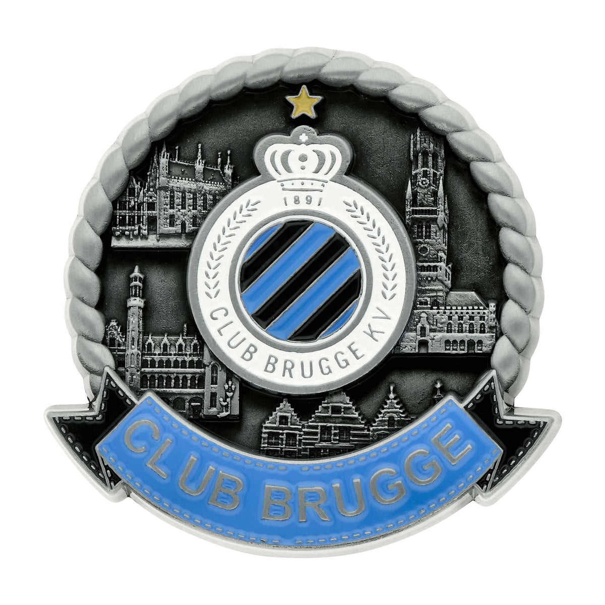 Aimant du Club Brugge au centre-ville de Bruges