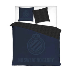 Housse de couette Club Brugge pour 2 personnes, 2 faces, marine