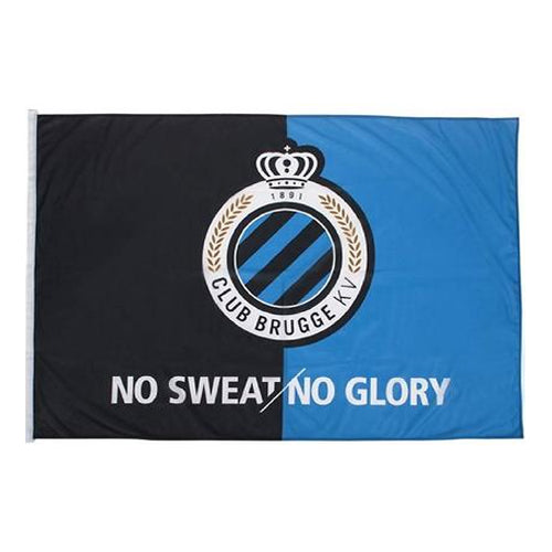 Drapeau Club de Bruges HFU No Sweat No Glory 100 x 150 cm