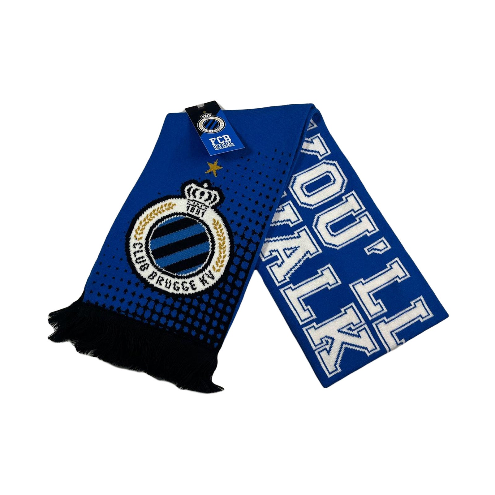 Club Brugge scarf You'll Never Walk Alone blue