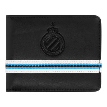 Club Brugge portefeuille reliëf logo zwart