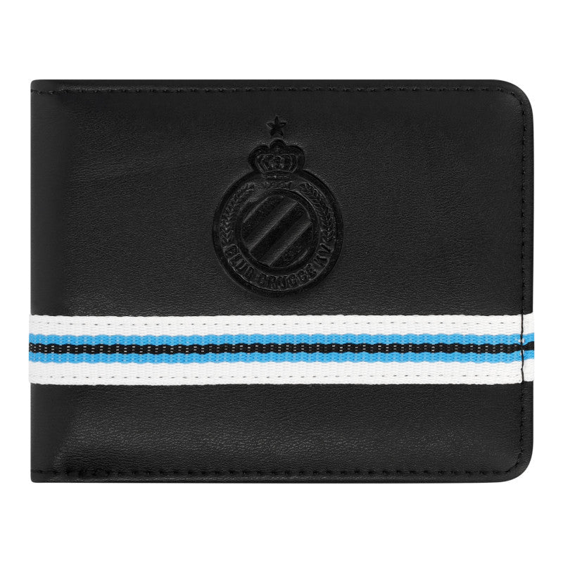 Club Brugge portefeuille reliëf logo zwart