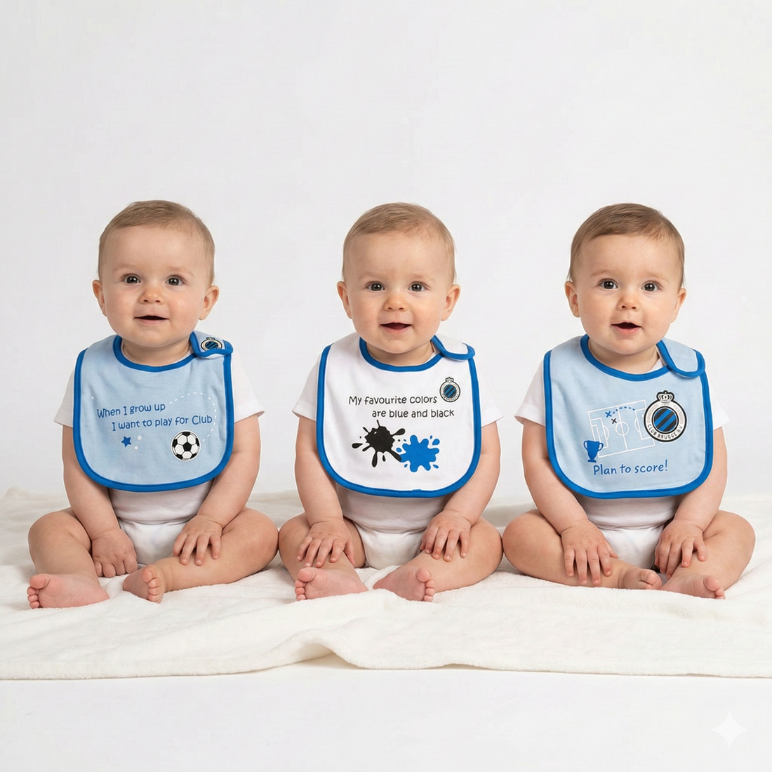 Club Brugge Slabbetjes set 3 stuks