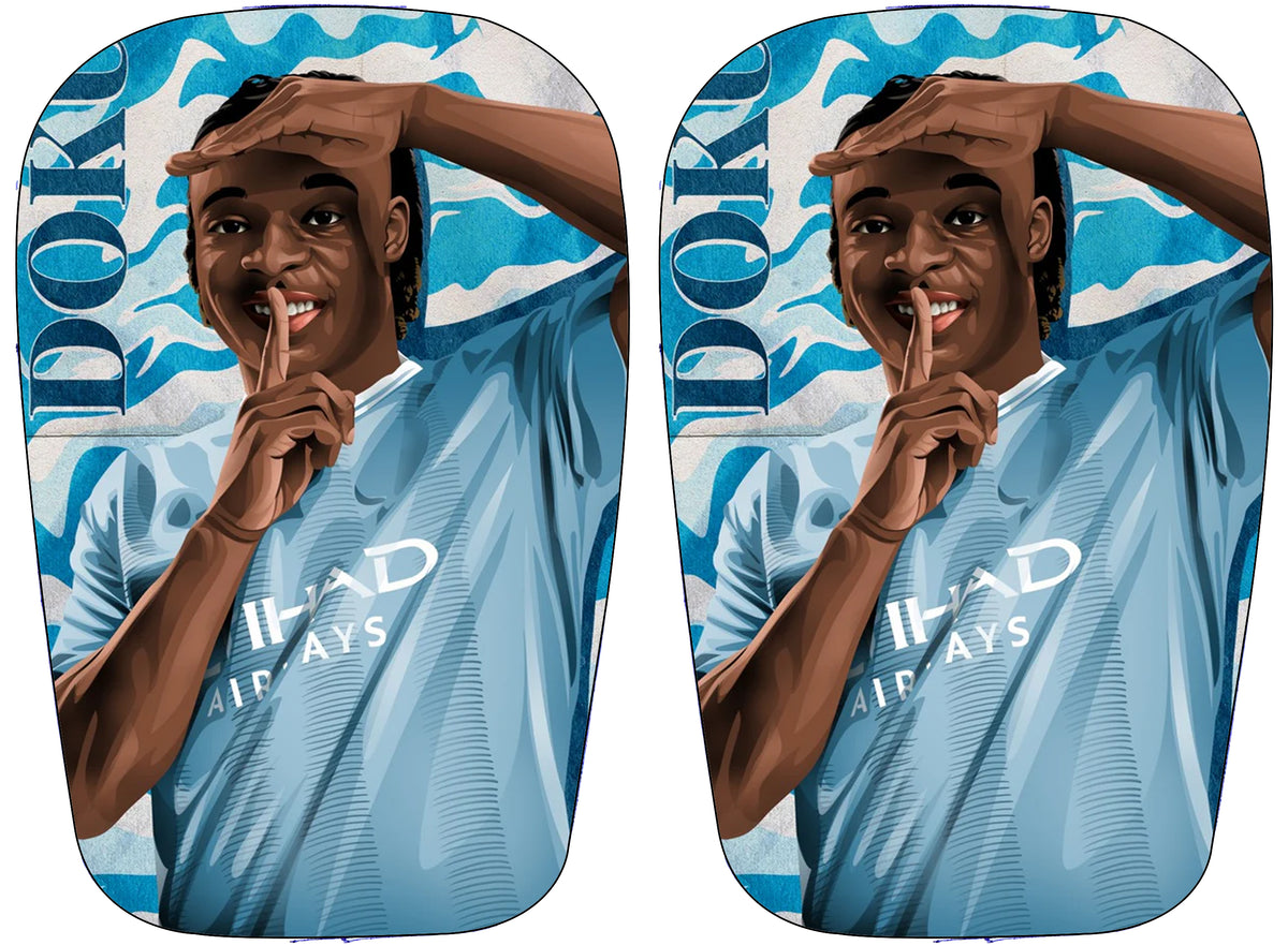 De Bruyne shin pads Manchester City