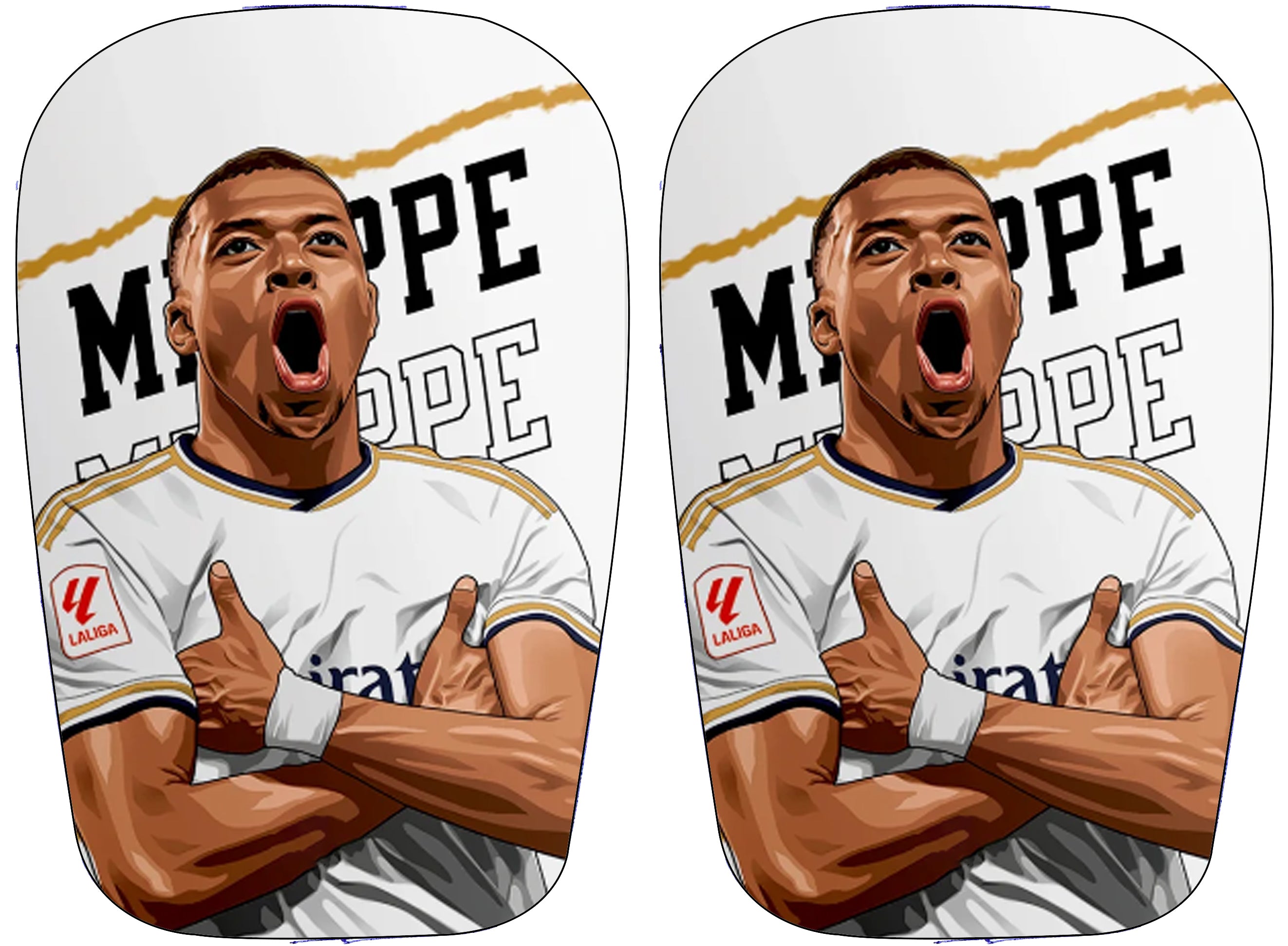 Mbappe scheenbeschermers Real Madrid wit