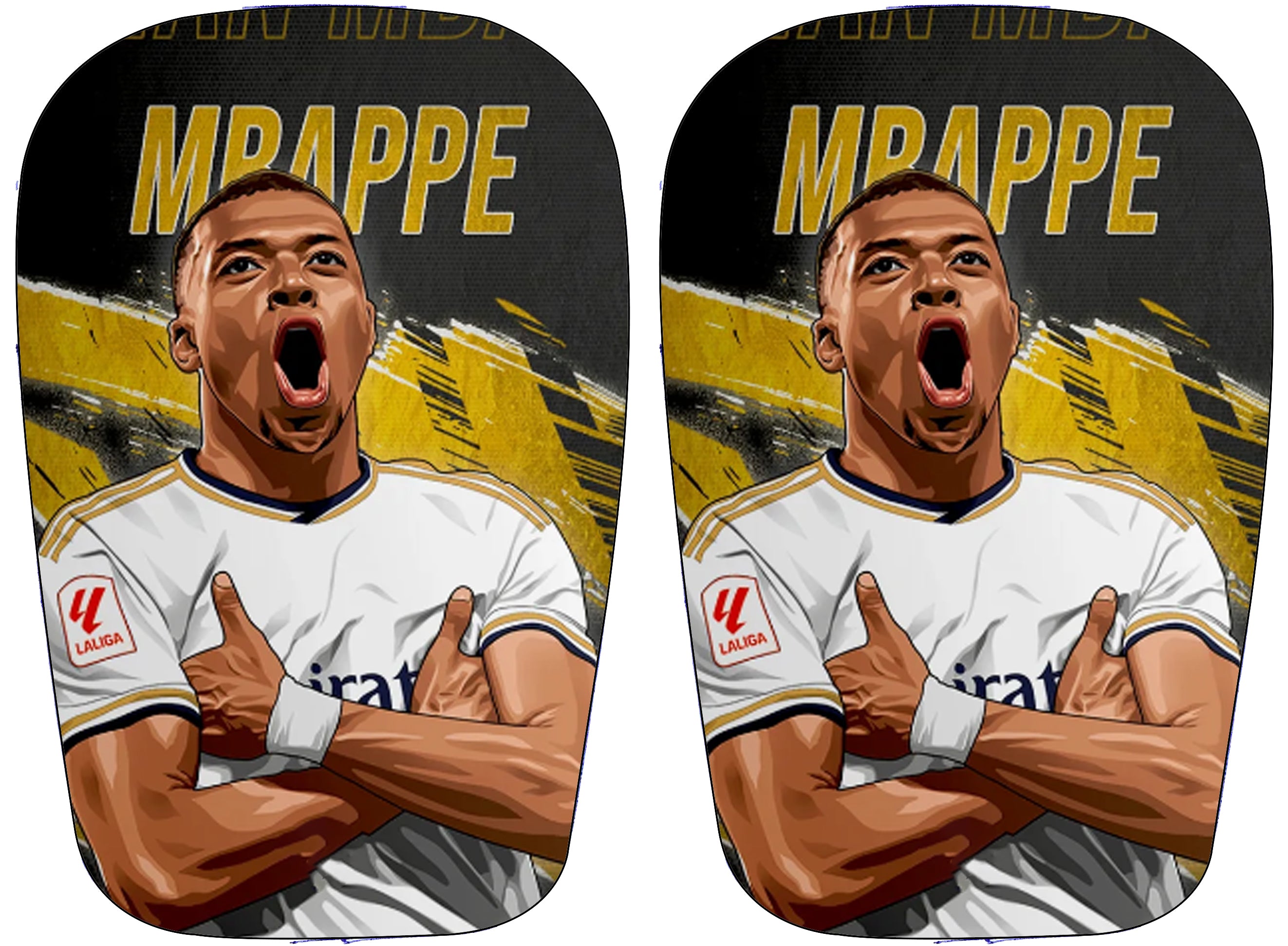 Mbappe scheenbeschermers Real Madrid zwart