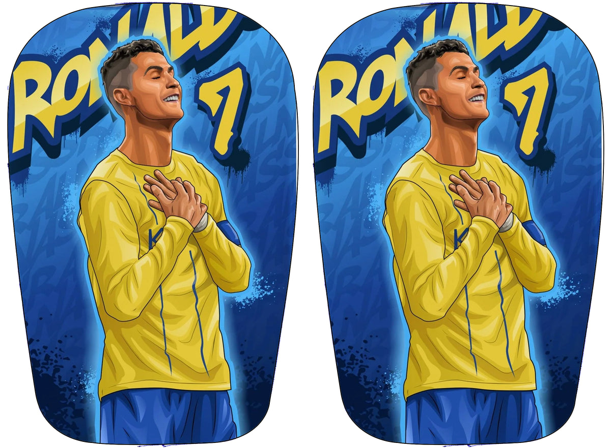 Ronaldo shin pads Al Nassr Siuuu