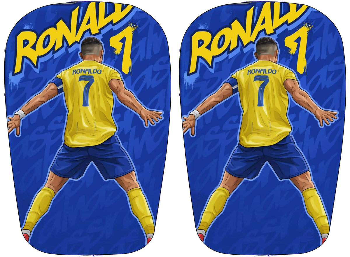 Ronaldo shin pads Al Nassr Siuuu