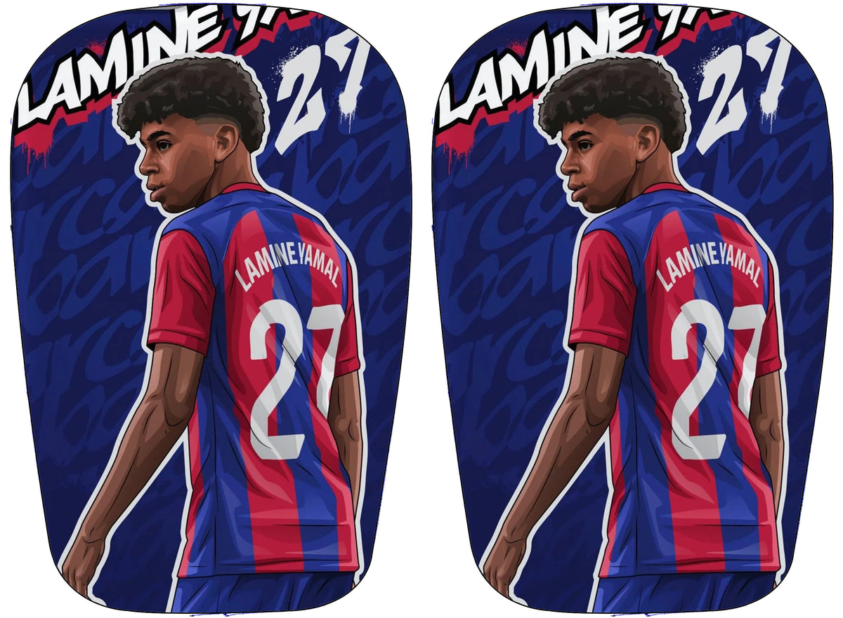 Lamine Yamal shin pads Barcelona