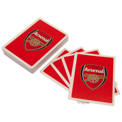 Arsenal playing cards red