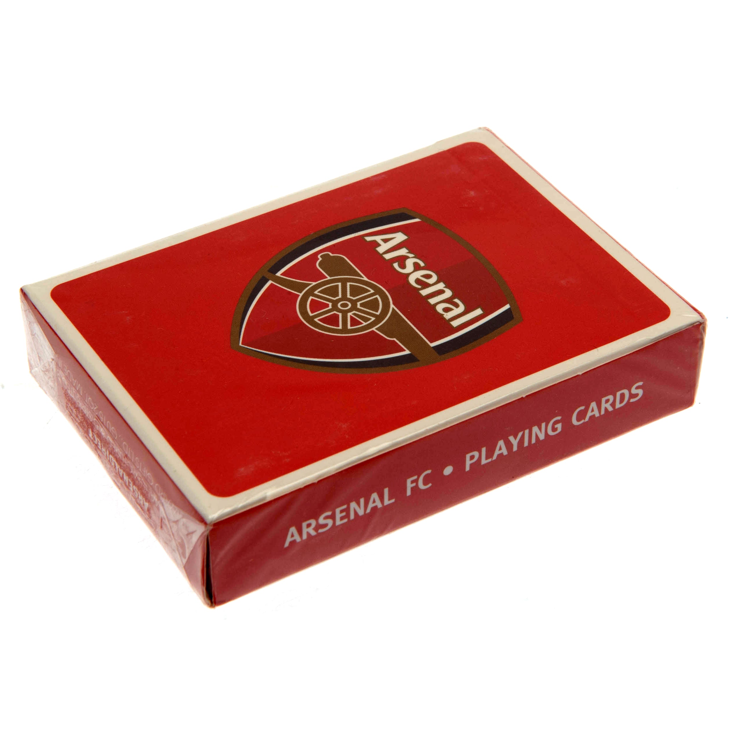 Arsenal playing cards red