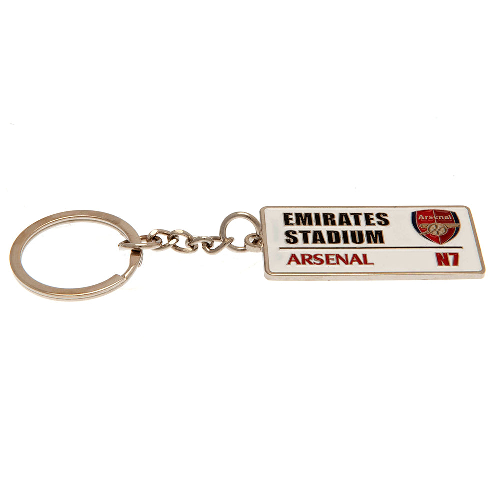 Arsenal sleutelhangerplaat Emirates Stadium wit