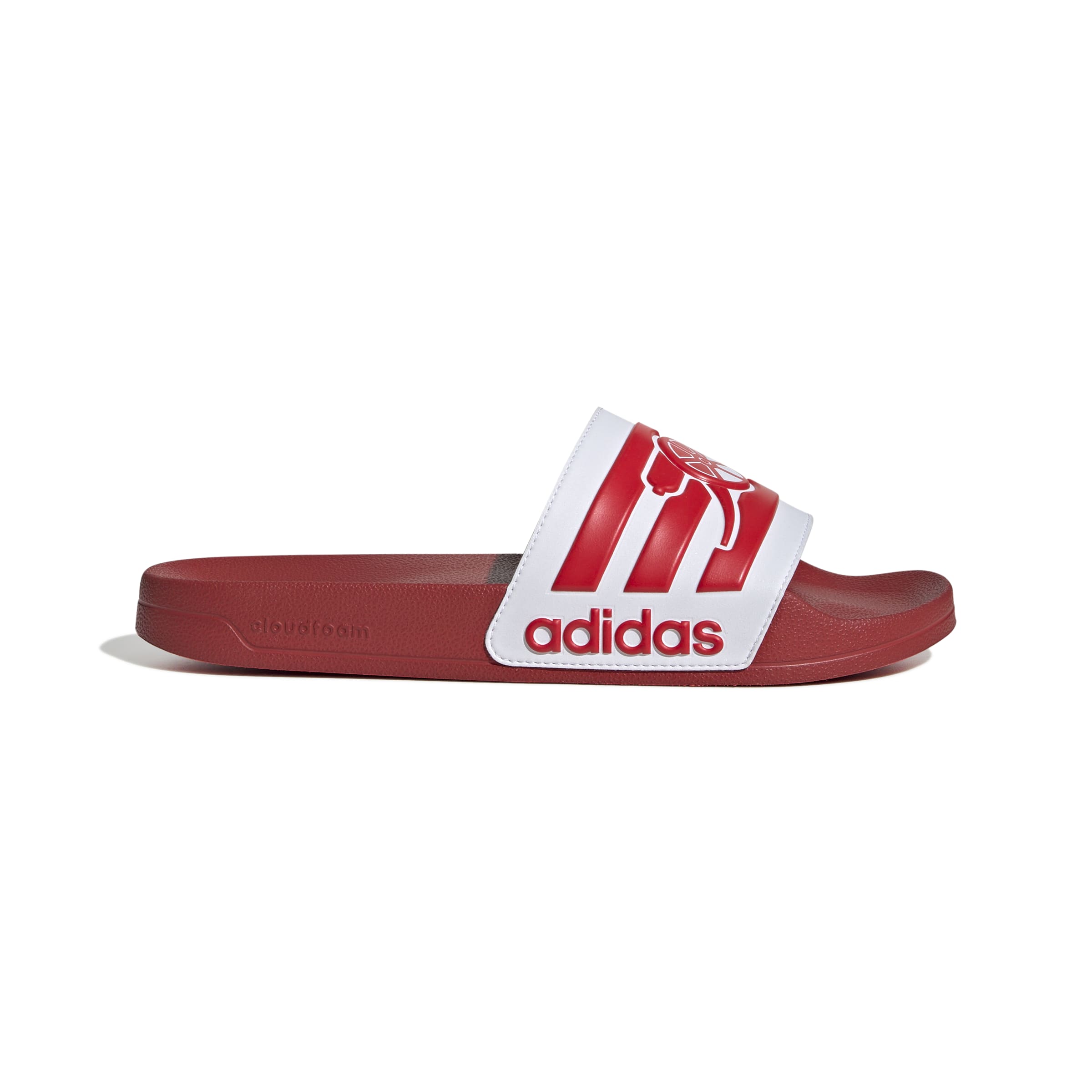 Chaussons Adidas Adilette bleu/blanc — UK 10 (taille 44,5)