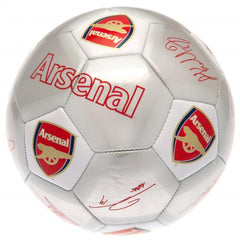 Arsenal ball signatures silver