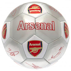 Arsenal ball signatures silver