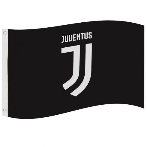 Juventus vlag zwart 90 x 150 cm