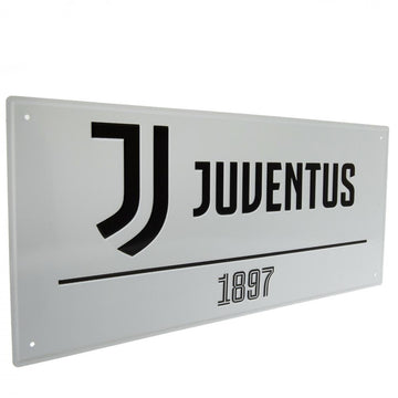 Juventus street sign 1897 wit 40 x 18 cm