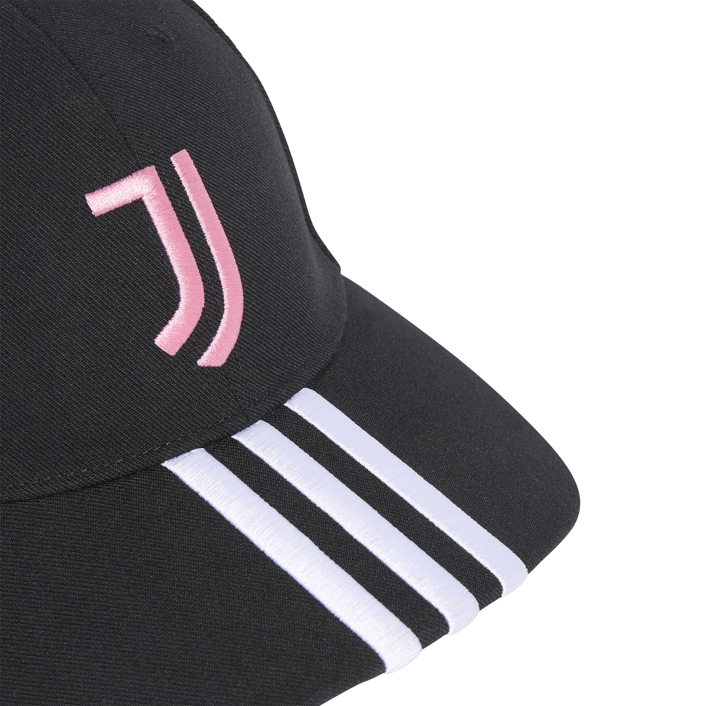 Juventus pet Adidas 3 strepen zwart/roze