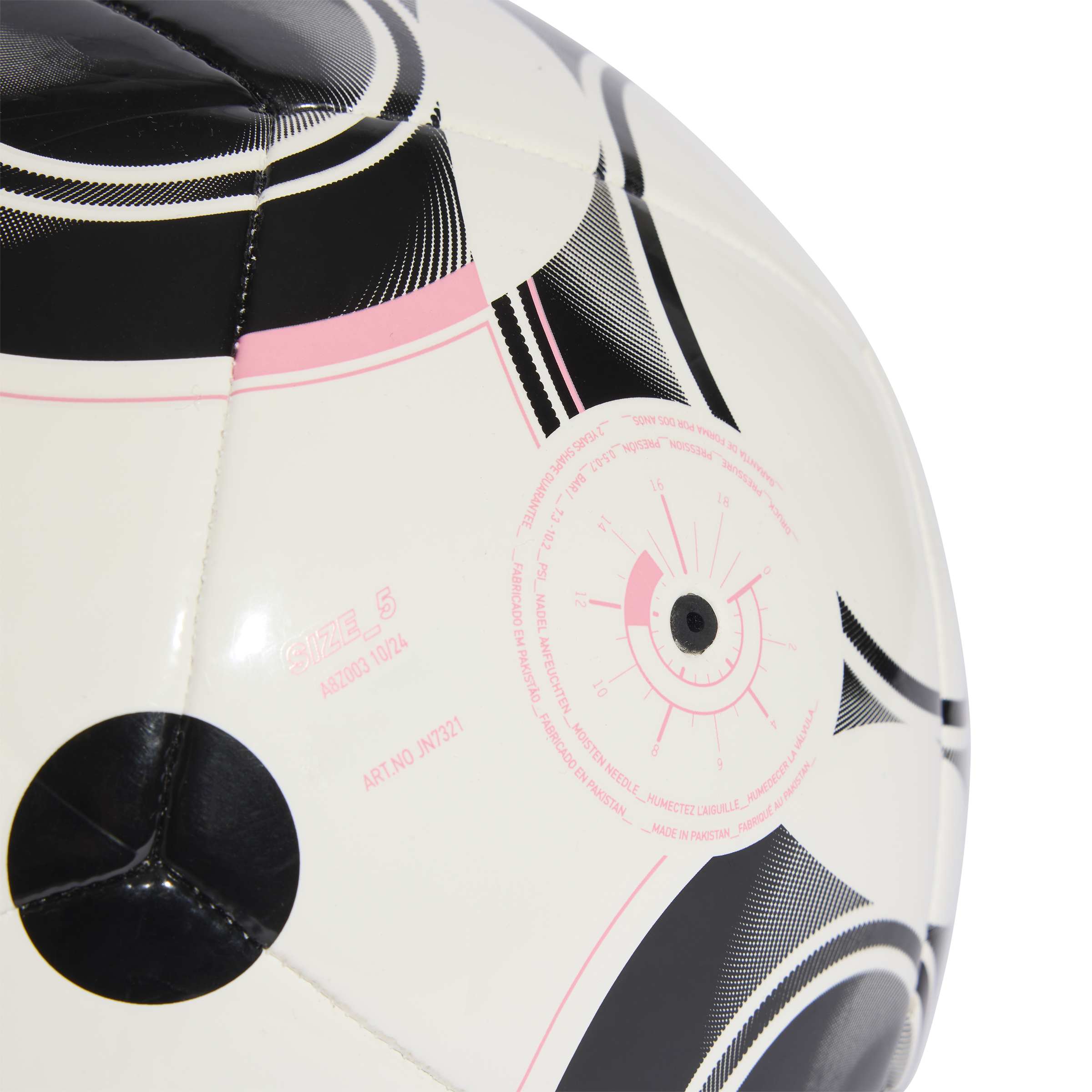 Juventus bal Adidas CLB Home wit/pink