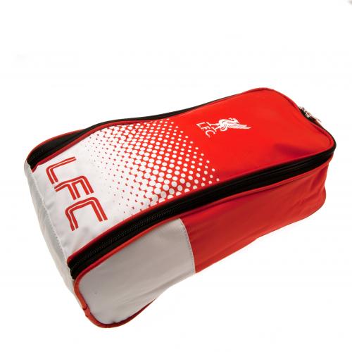 Liverpool toilettas - schoenentas fade rood/wit