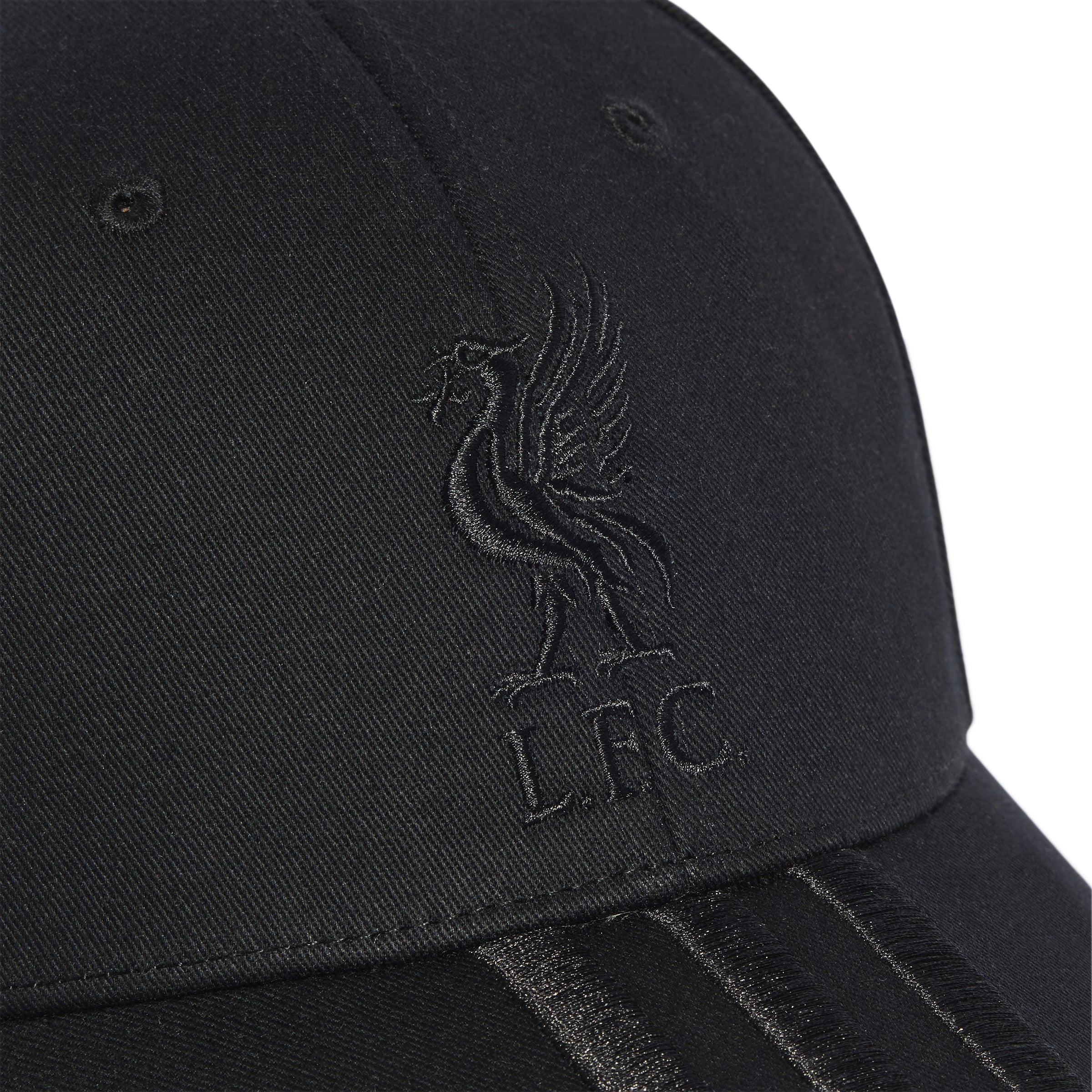 Liverpool pet Adidas 3 strepen zwart
