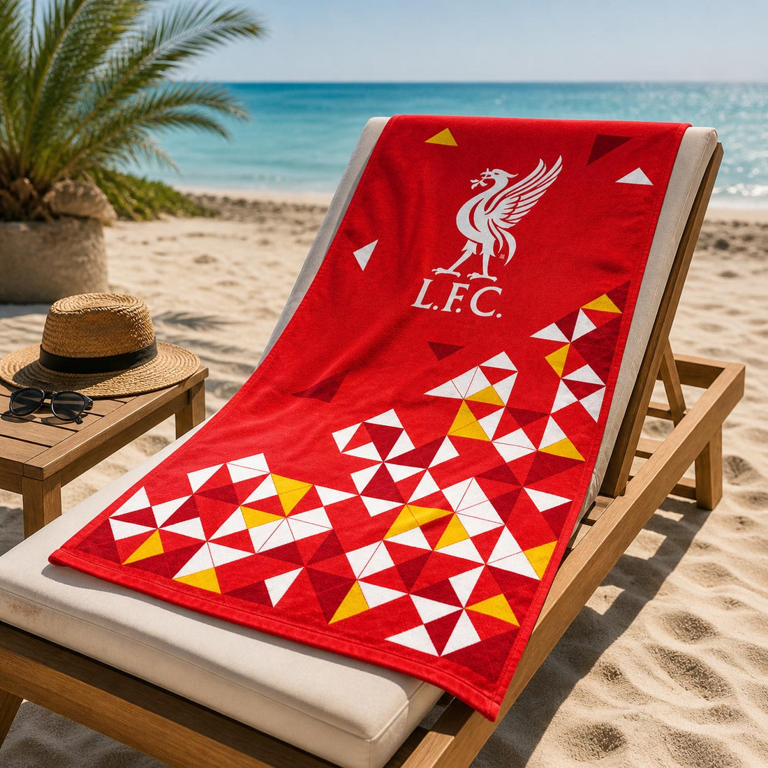 Liverpool handdoek PT rood 70 x 140 cm