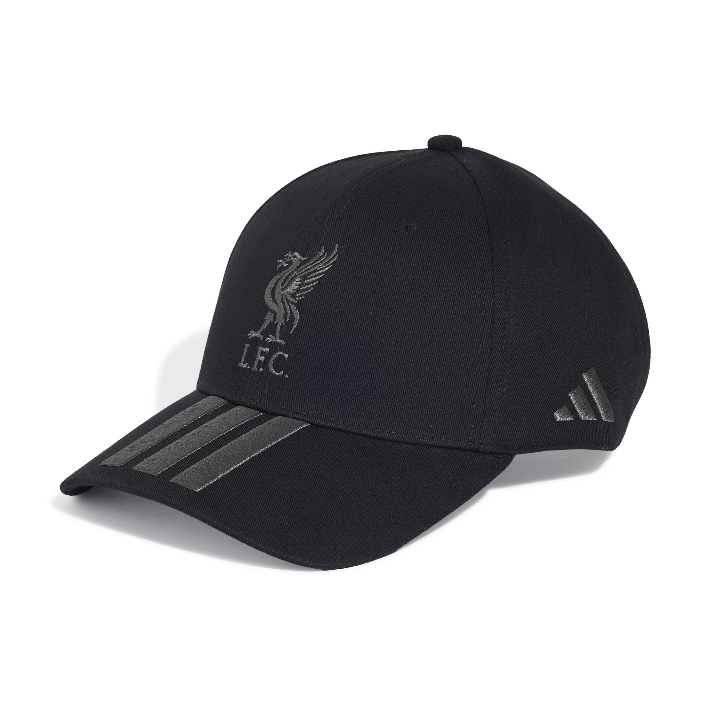 Liverpool pet Adidas 3 strepen zwart