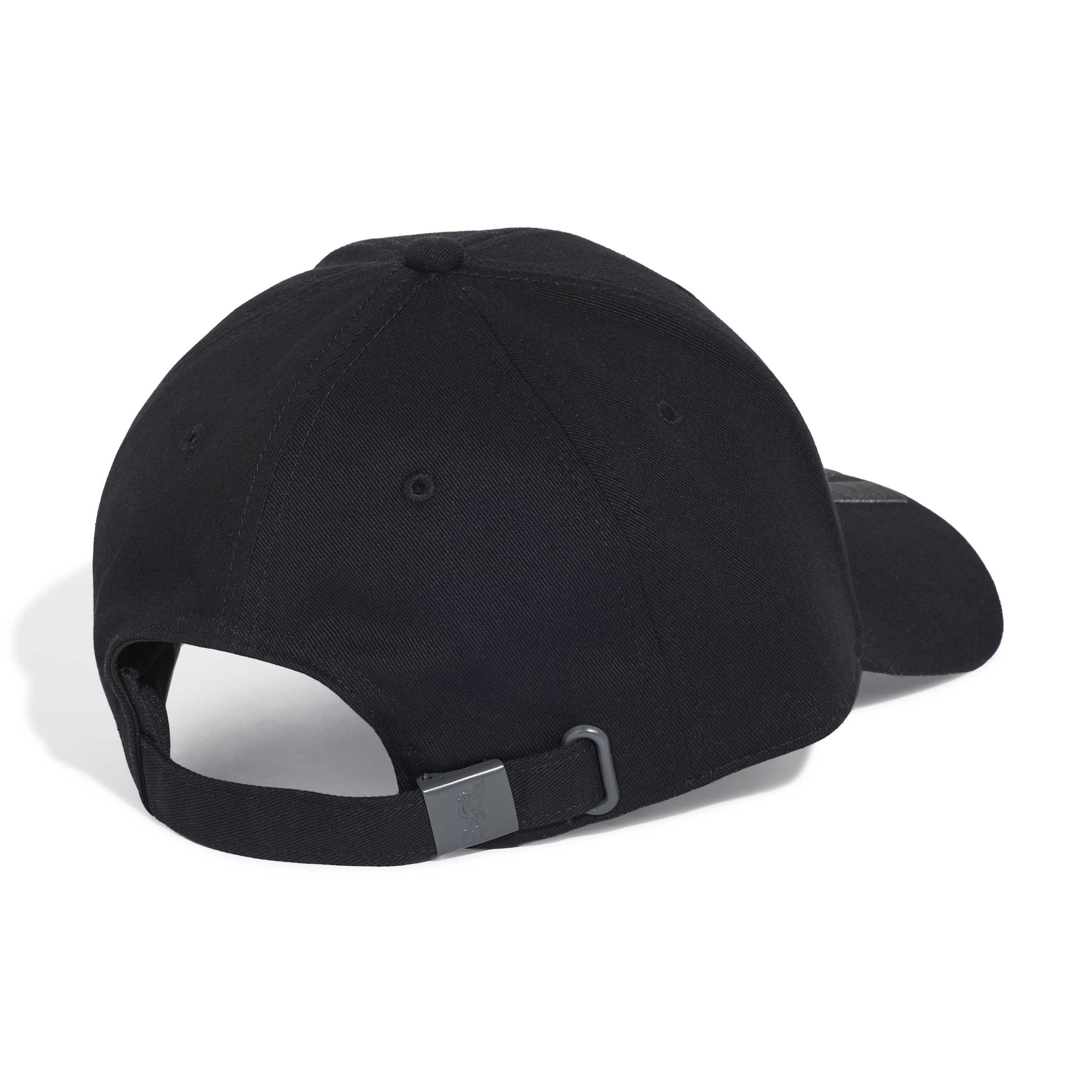 Liverpool pet Adidas 3 strepen zwart