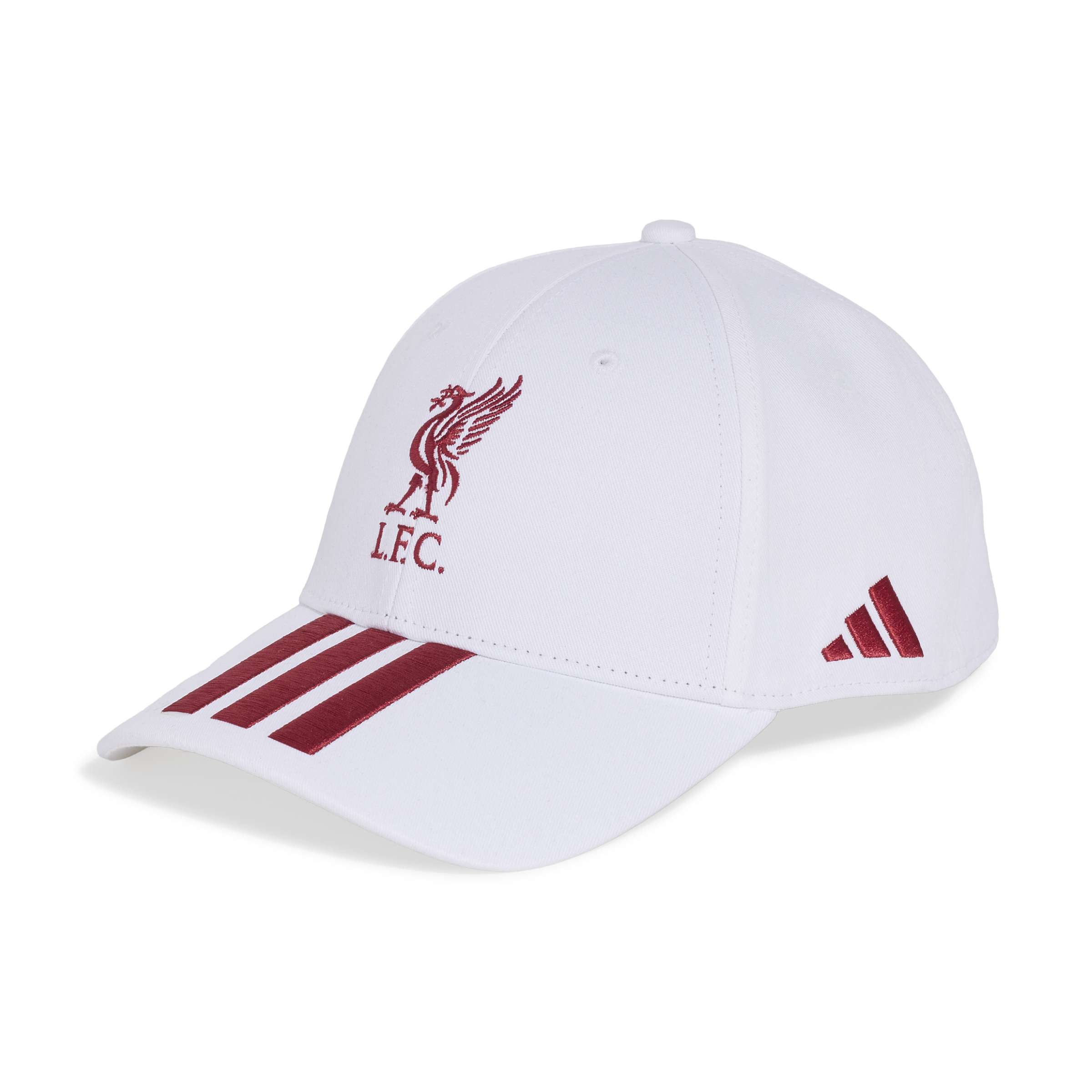 Liverpool pet Adidas 3 strepen wit