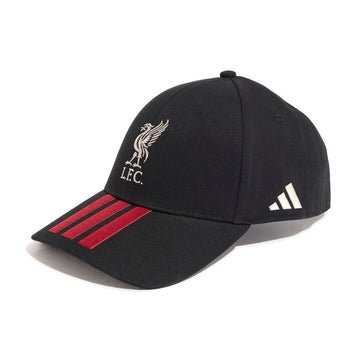 Liverpool pet Adidas 3 strepen zwart/rood
