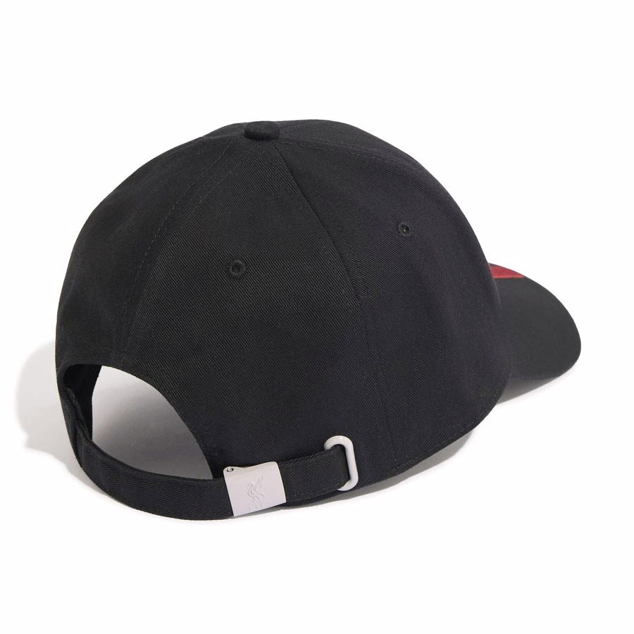Liverpool pet Adidas 3 strepen zwart/rood