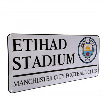Manchester City street sign wit 40 x 18 cm