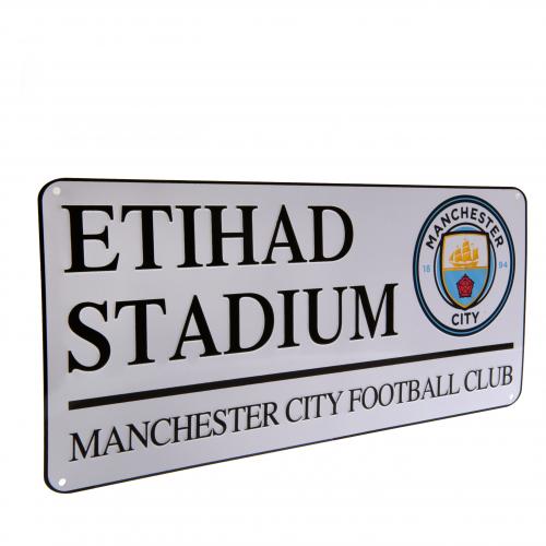 Manchester City street sign wit 40 x 18 cm