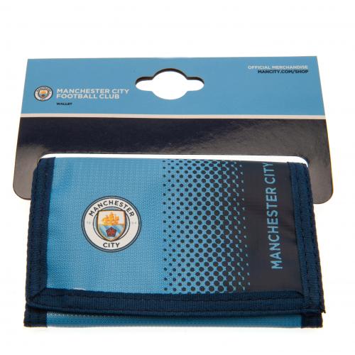 Portefeuille Manchester City fade bleu