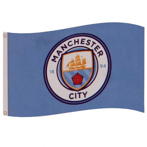 Manchester City vlag logo 90 x 150 cm