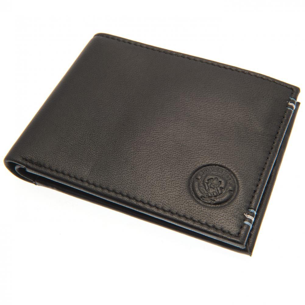 Manchester City portefeuille leder klein logo