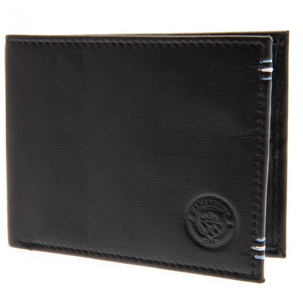 Manchester City portefeuille leder klein logo
