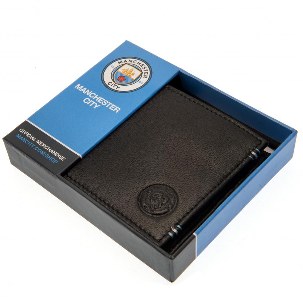 Manchester City portefeuille leder klein logo