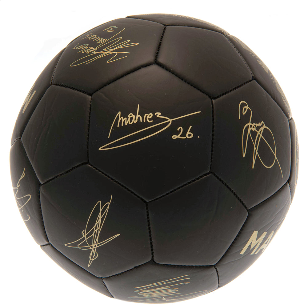 Manchester City bal handtekeningen phantom zwart/goud