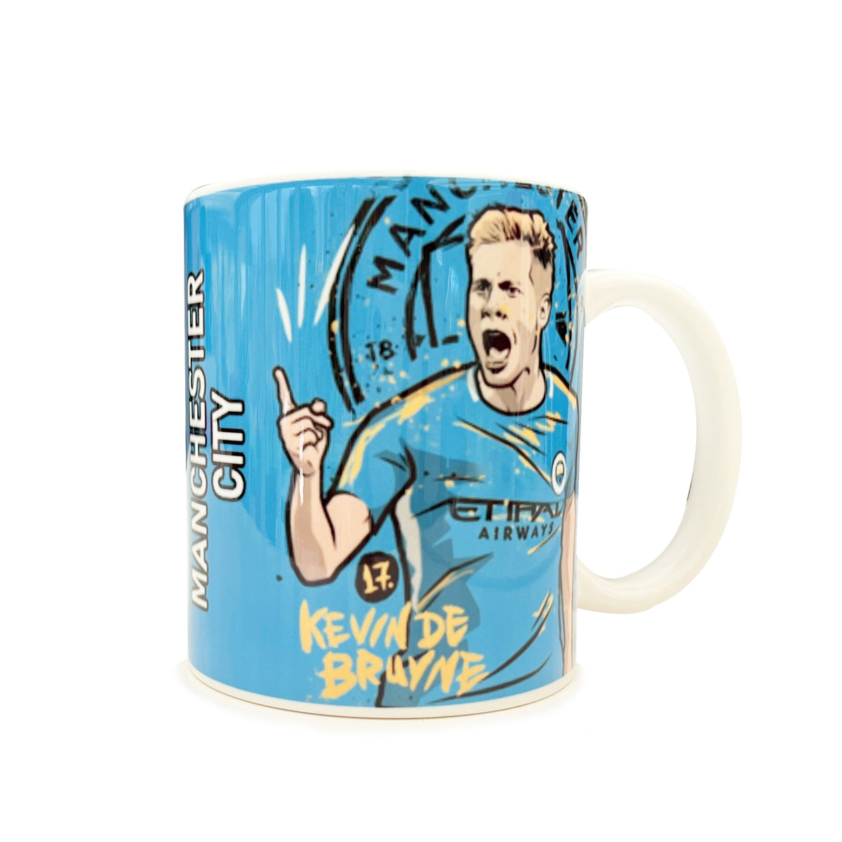 Manchester City mug De Bruyne blue