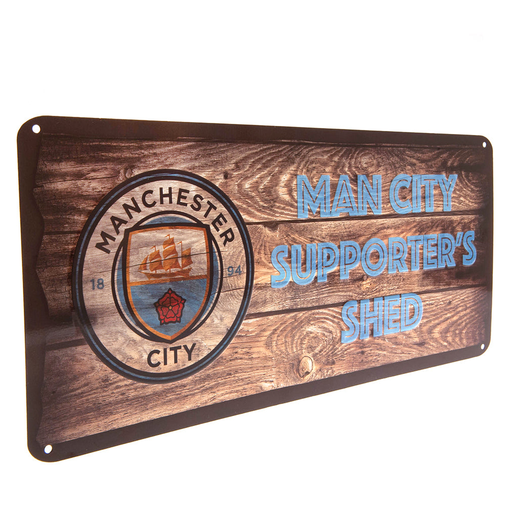 Panneau de remise d'assiettes Manchester City 40 x 18 cm